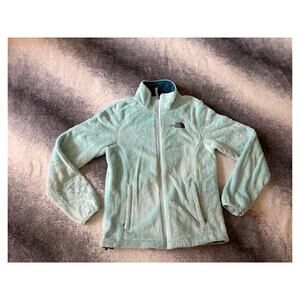The North Face Women's Osito Fleece Full Zip Jacket Aqua Blue Size Small Outdoor